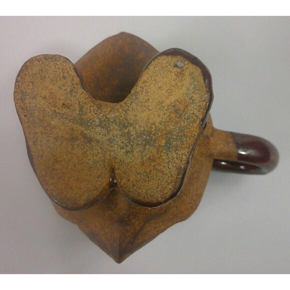 Vintage Bird and Mouse in Boots Stoneware Anthropomorphic Coffee Mug Cup Set - Picture 9 of 9